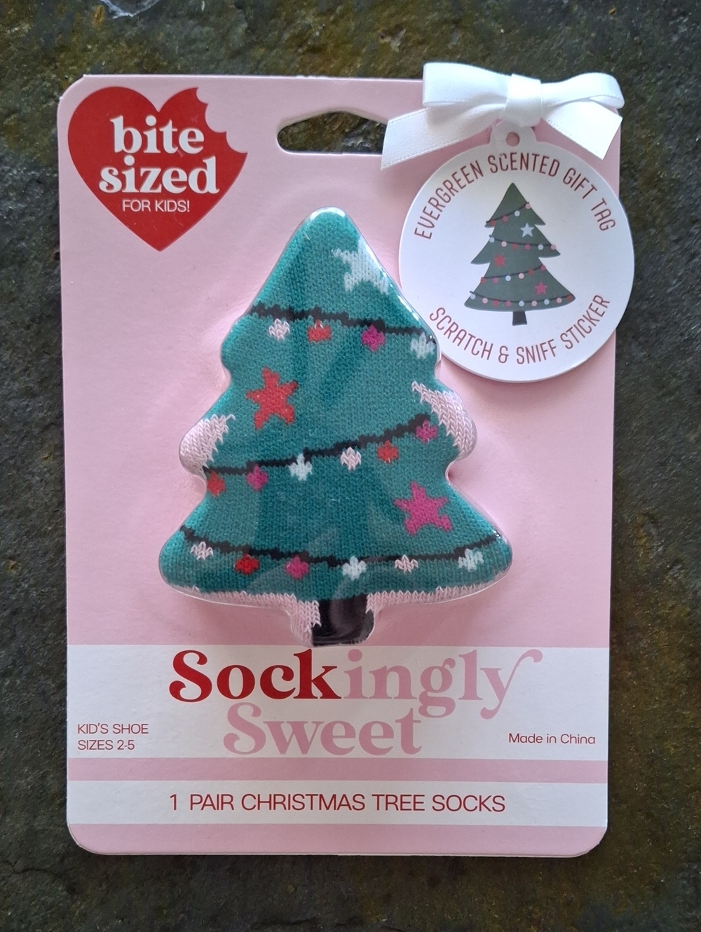 Sockingly Sweet Kids Christmas Tree Socks